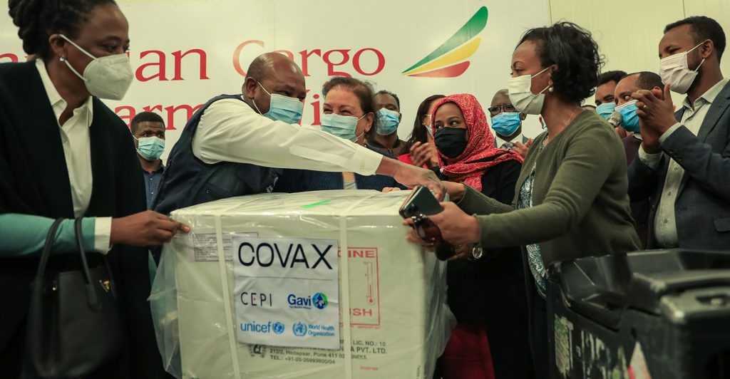 Arrival of Covid-19 vaccines in Ethiopia