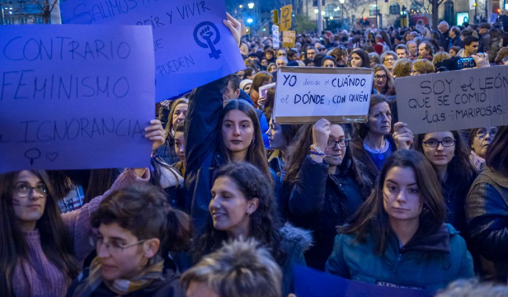 8thM Feminist Strike Spain Zaragoza 2018