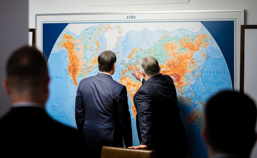 Secretary Marco Rubio meets with Hungarian Prime Minister Viktor Orban in Budapest, Hungary, February 16, 2026. (Photo Courtesy Hungarian Prime Minister's Office)